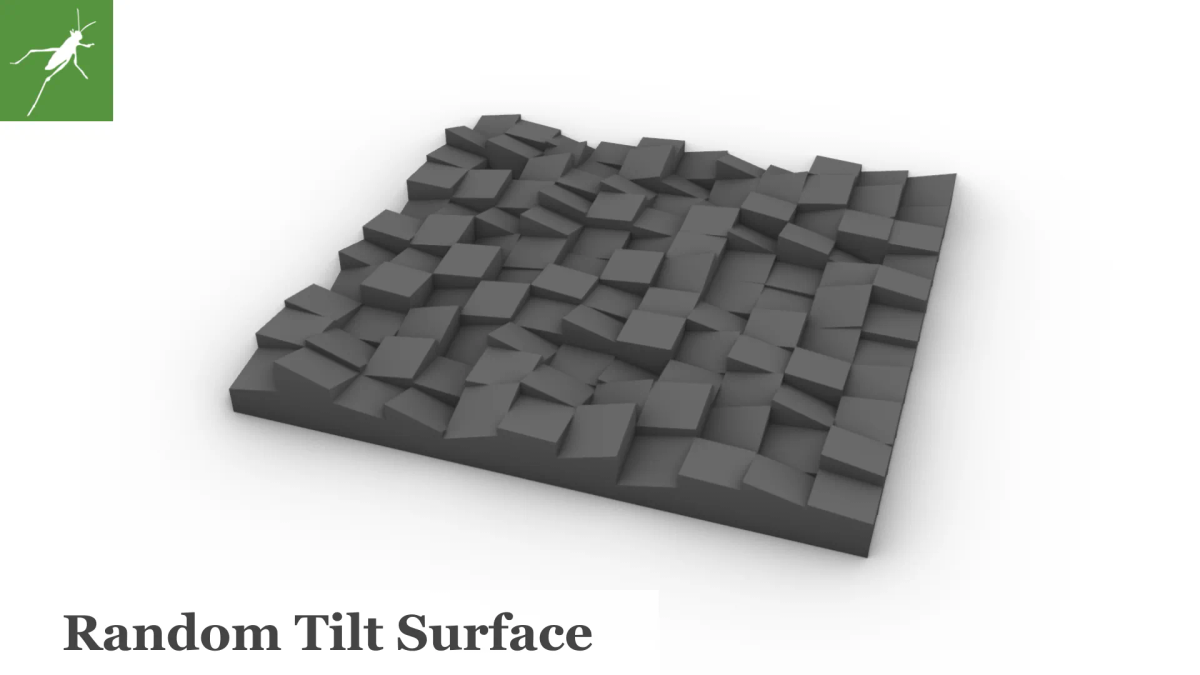 【Grasshopper Basics】 Random Tilt Surface | STUDIO TAMA