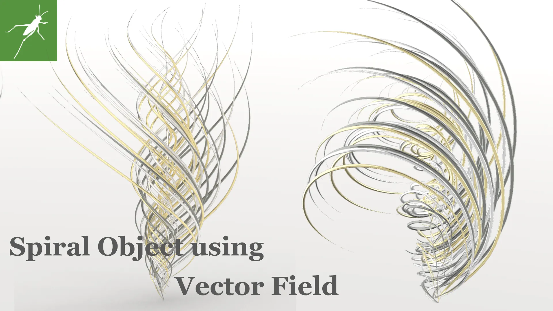 Grasshopper Tutorial】 Spiral Object using Vector Field